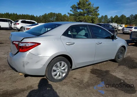 2015 Toyota Corolla L из США, поврежденный, VIN 2T1BURHE6FC303798